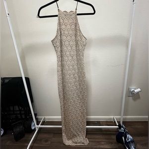Cream Maxi Lace Dress
